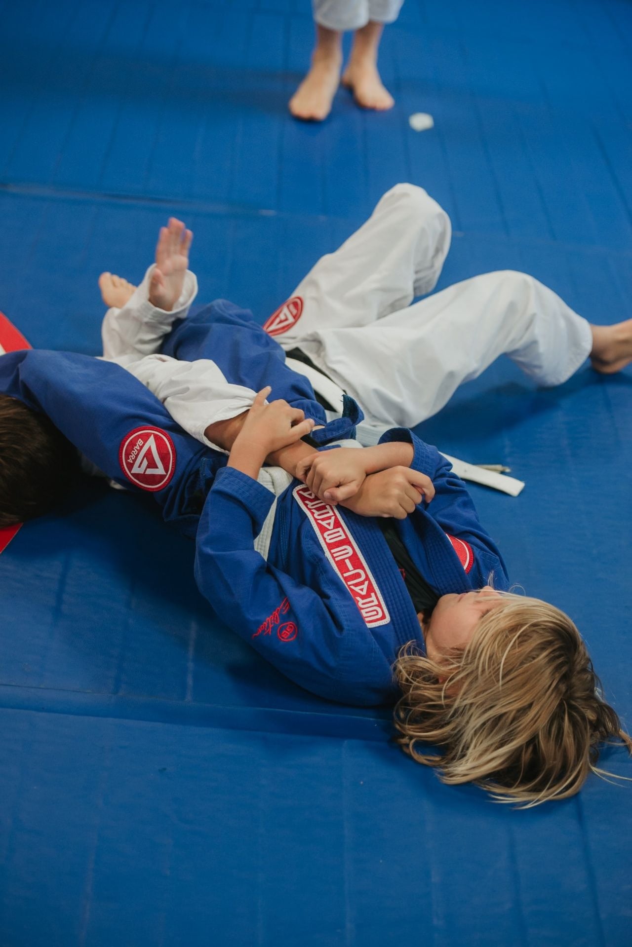 Kids sparring at Gracie Barra